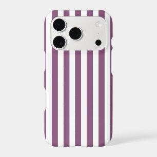 Mauve and white candy stripes