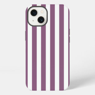 Mauve and white candy stripes Case-Mate iPhone cas 13 Case