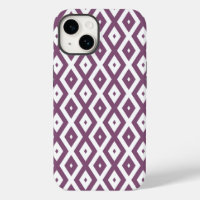 Mauve and white diamond pattern