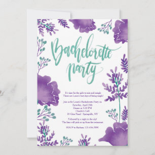 Mauve Bachelorette Party Invitation