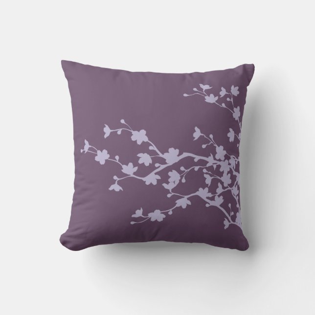 Mauve Blossoms 2 Cushion (Front)