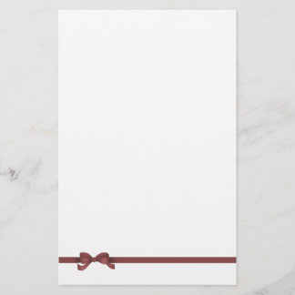 Mauve Bow Stationery