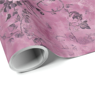 Mauve Chinoiserie Decoupage Wrapping Paper