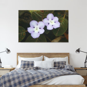 Mauve Coloured Tropical Wildflower Canvas Print