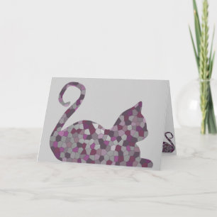 Mauve CrystalKatz Greeting cards