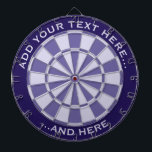 Mauve Dartboard with custom text<br><div class="desc">Dartboard in light and dark mauve and two custom text areas.</div>