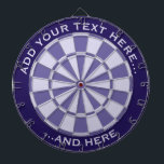 Mauve Dartboard with custom text<br><div class="desc">Dartboard in light and dark mauve and two custom text areas.</div>