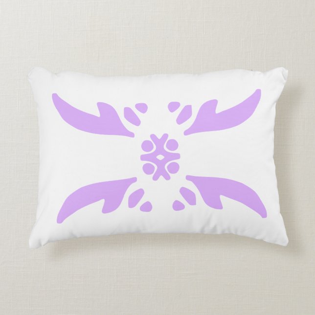 Mauve deco decorative cushion (Front)