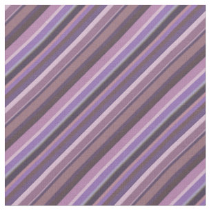 Mauve diagonal stripes fabric