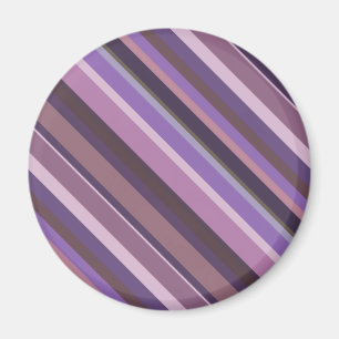 Mauve diagonal stripes magnet