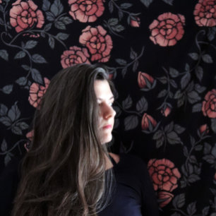 Mauve Dusty Floral Pattern Flowers Tapestry