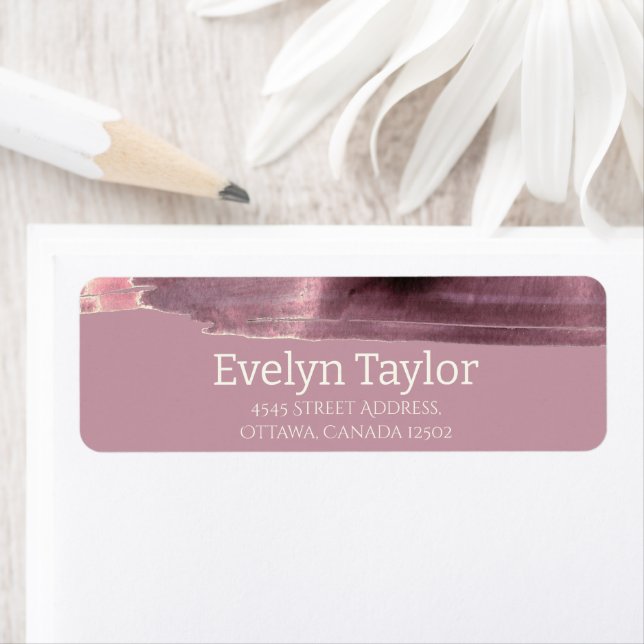 Mauve Dusty Rose Modern Simple (Insitu)