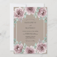 Mauve Floral Artistry Wedding