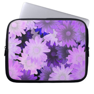 Mauve floral laptop sleeve