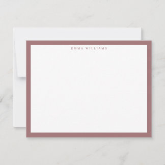 Mauve Frame Note Card