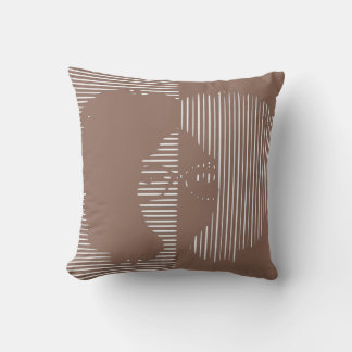 Mauve Girl with Glasses and a Big Afro Cushion