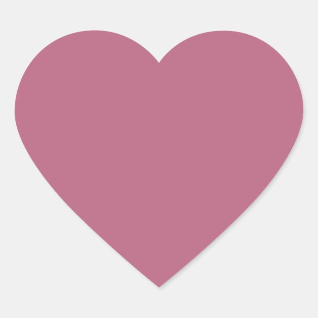 Mauve Heart Sticker (Front)