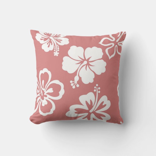 Mauve Hibiscus Cushion (Front)