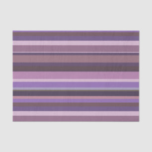 Mauve horizontal stripes tissue paper