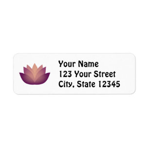 Mauve Lotus Flower design