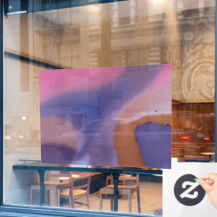 “Mauve Mirage Flow” – Abstract Pink Blue Peach