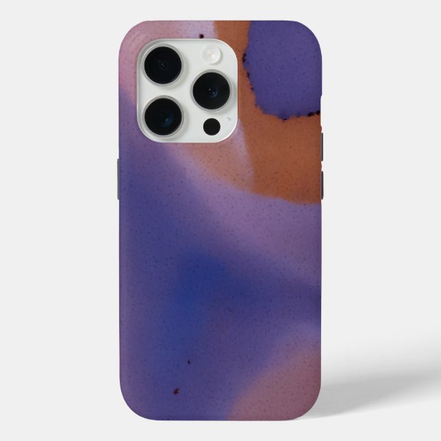 “Mauve Mirage Flow”  –  Abstract Pink Blue Peach Case-Mate iPhone Case (Back)