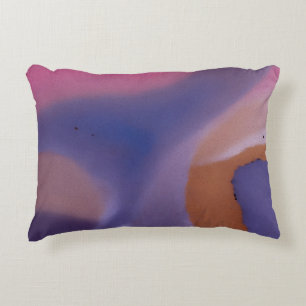 “Mauve Mirage Flow”  –  Abstract Pink Blue Peach Decorative Cushion
