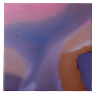 “Mauve Mirage Flow” – Abstract Pink Blue Peach Tile