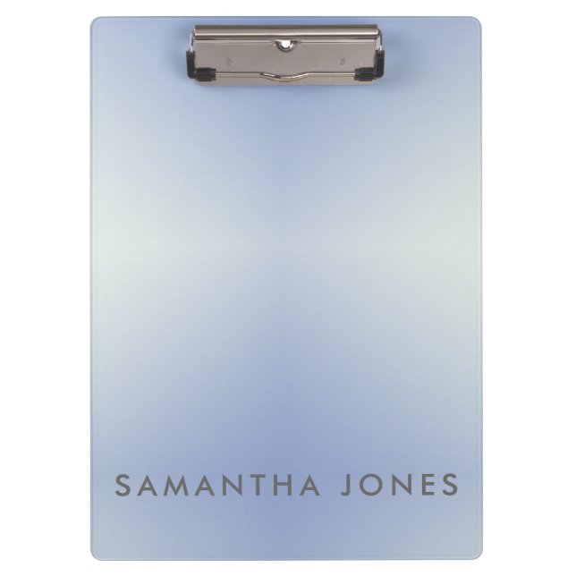 Mauve Ombre Simple Plain Personalize Own Name Clipboard (Front)