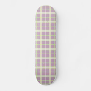 Mauve & Pastels Plaid Skateboard