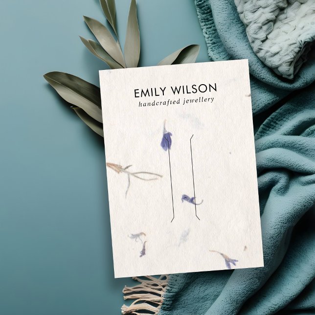 MAUVE PETAL HANDMADE PAPER HAIR CLIP DISPLAY CARD (Creator Uploaded)