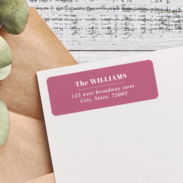 MAUVE PINK ROSE Bold Modern Elegant family name  (Creator Uploaded)