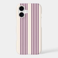 Mauve purple and beige five stripes pattern