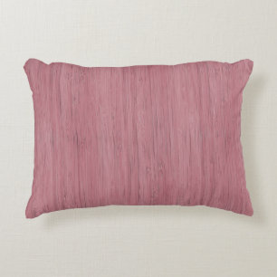 Mauve Purple Bamboo Wood Grain Look Decorative Cushion