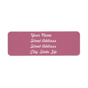 Mauve Return Address Sticker