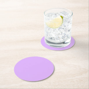 Mauve Round Paper Coaster