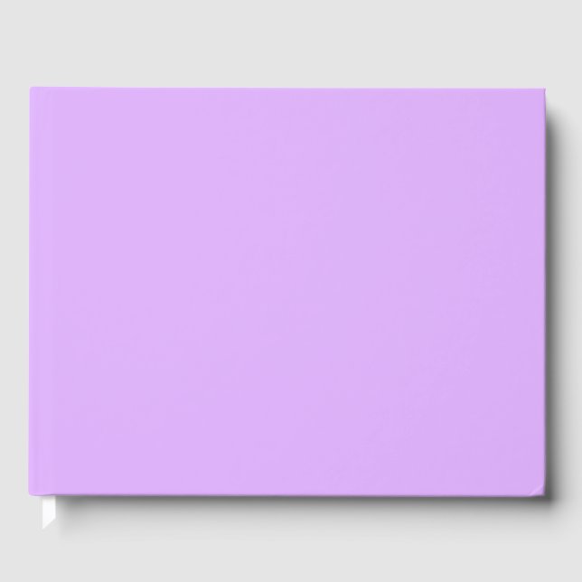 Mauve Solid Colour Guest Book (Front)