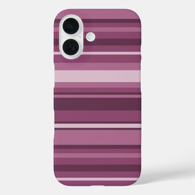 Mauve stripes Case-Mate iPhone case (Back)