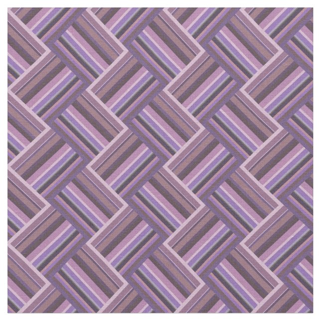 Mauve stripes diagonal weave pattern fabric (Close Up)