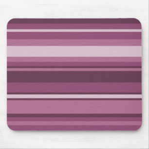 Mauve stripes mouse pad