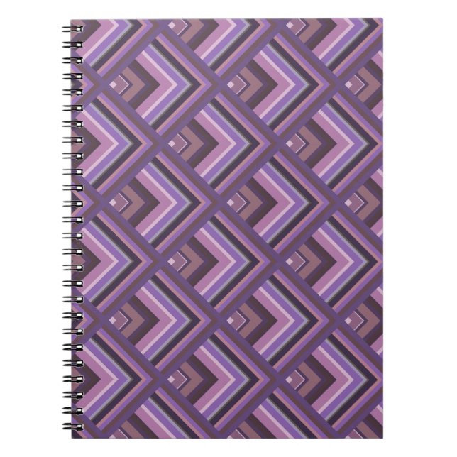 Mauve stripes scale notebook (Front)