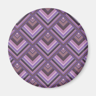 Mauve stripes scale pattern magnet