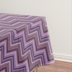 Mauve stripes stairs pattern tablecloth