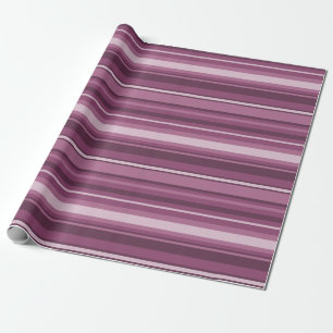 Mauve stripes wrapping paper