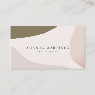 Mauve Swatches Modern Trendy Business Card