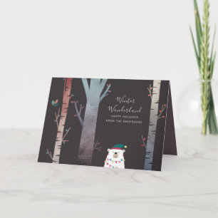 Mauve Taupe Modern Christmas Holidays Custom Card