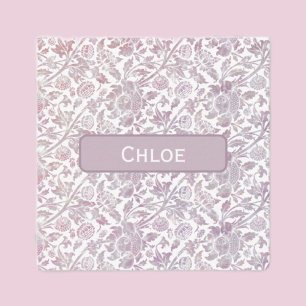 Mauve vintage botanical pattern card