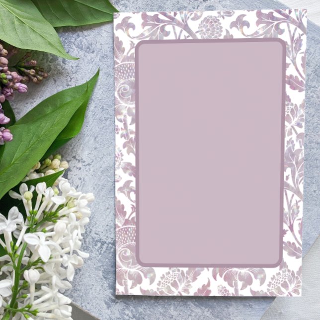 Mauve vintage floral  invitation (Creator Uploaded)