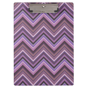 Mauve zigzag stripes clipboard