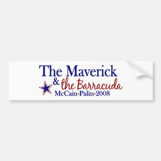 Maverick and Barracuda (McCain Palin 2008) Bumper Sticker